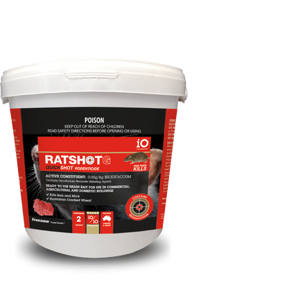 IIO RATSHOT QUICKSHOT GRAIN 2KG RED