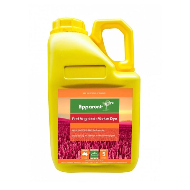 APPARENT RED VEGETABLE MARKER DYE 5L