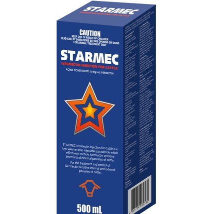 STARMEC CATTLE IVERMECTIN INJECTION 500ML