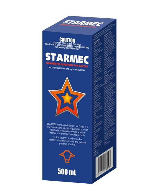STARMEC CATTLE IVERMECTIN INJECTION 500ML