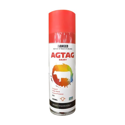 AGTAG TAIL SPRAY  MARKER RED 500ml