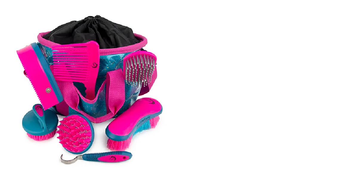 GROOMING KIT - GLITTER - PINK/BLACK