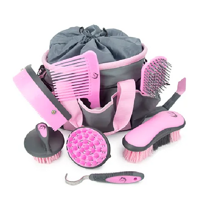 GROOMING KIT - GREY/PINK