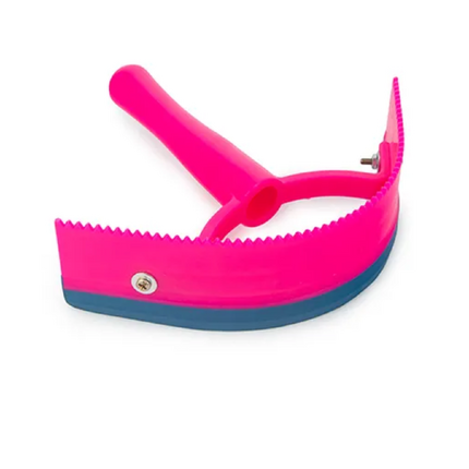 2 IN 1 SWEAT SCRAPER/CURRY COMB- PKB [COL:PINK/BLUE]