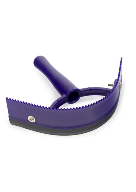 2 IN 1 SWEAT SCRAPER/CURRY COMB- PUBK [COL:PURPLE/BLACK]