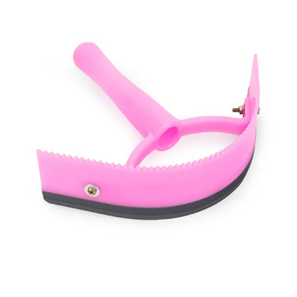 2 IN 1 SWEAT SCRAPER/CURRY COMB- GYPK [COL:GREY/PINK]