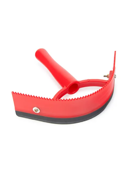 2 IN 1 SWEAT SCRAPER/CURRY COMB- RBK [COL:RED/BLACK]
