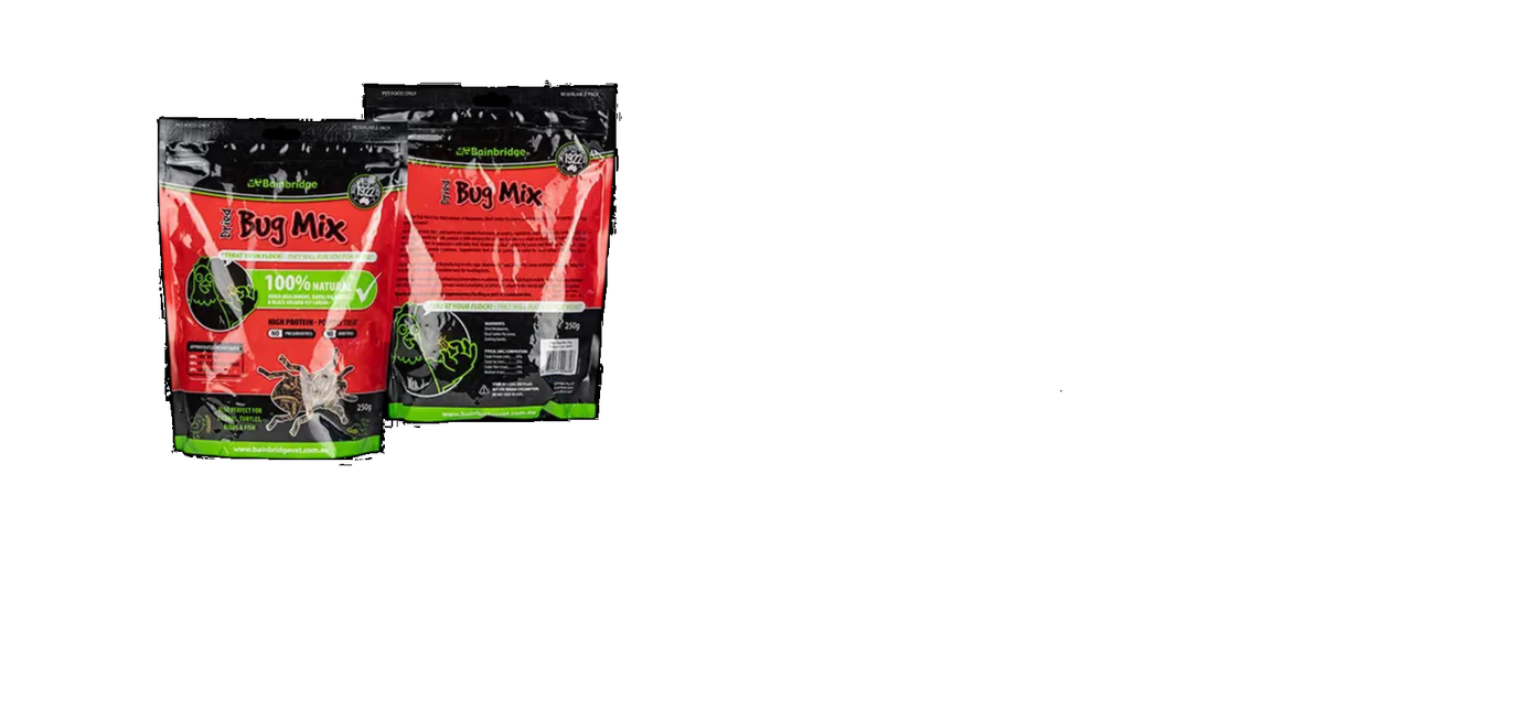 DRIED MEALWORMS & BUG MIX 750GM