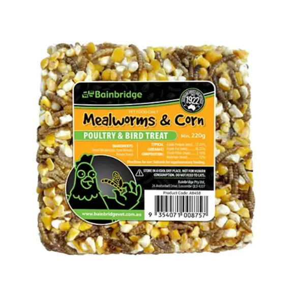 TREAT BLOCKS MEALWORMS & CORN