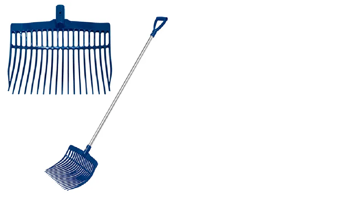 STABLE FORK PLASTIC - BLUE